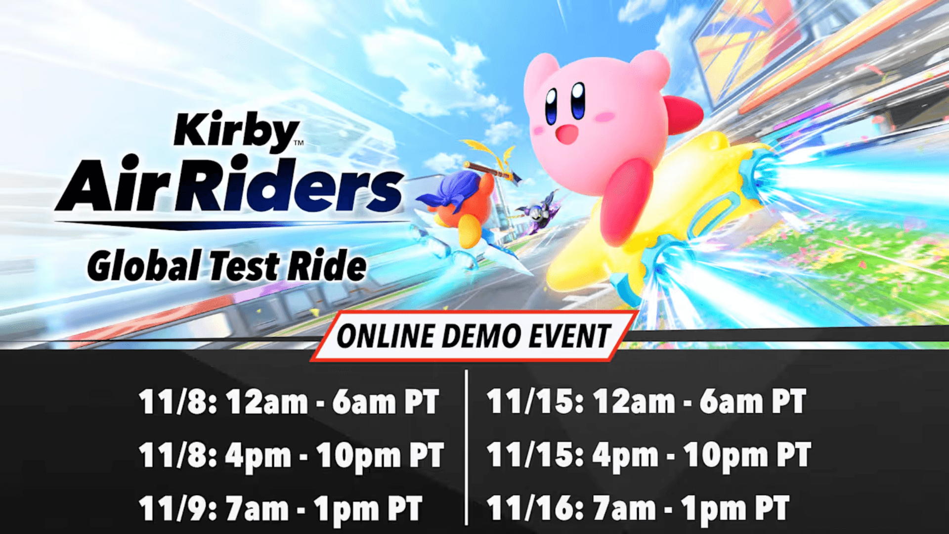 Kirby Air Riders 免費試玩版現已推出 image