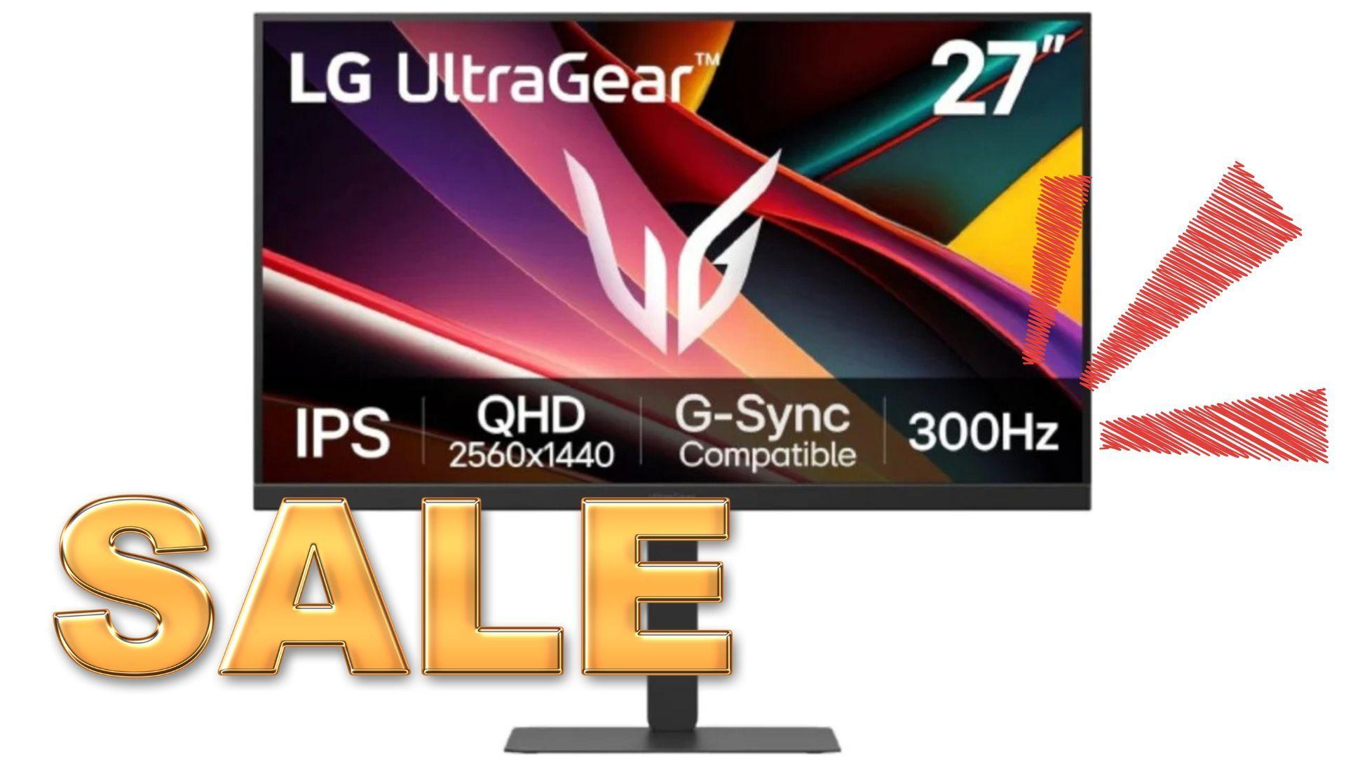 LG 27″ UltraGear QHD Gaming Monitor 50% Off