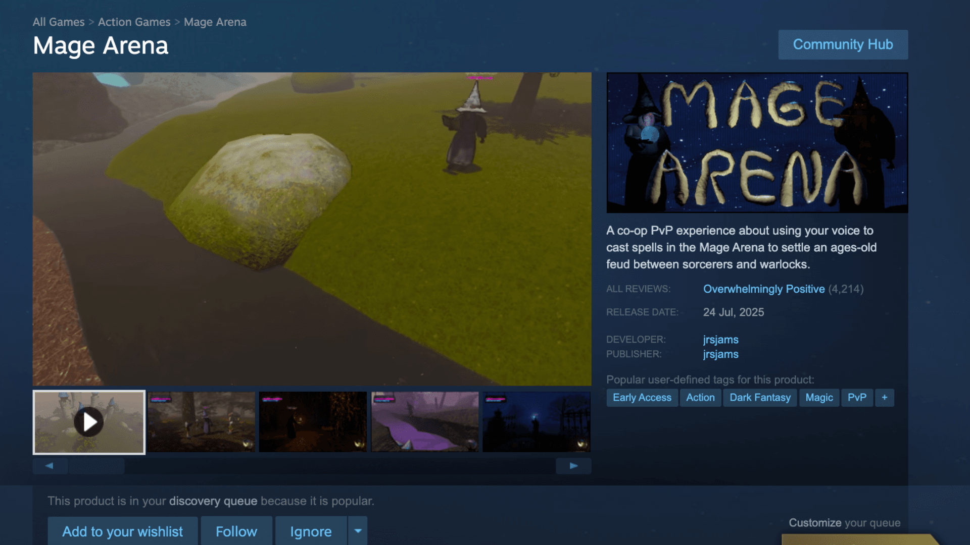 Mage Arena Goes Viral on Steam