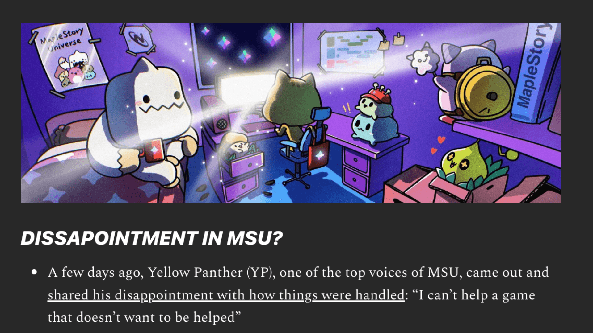 MapleStory Universe Faces Criticism