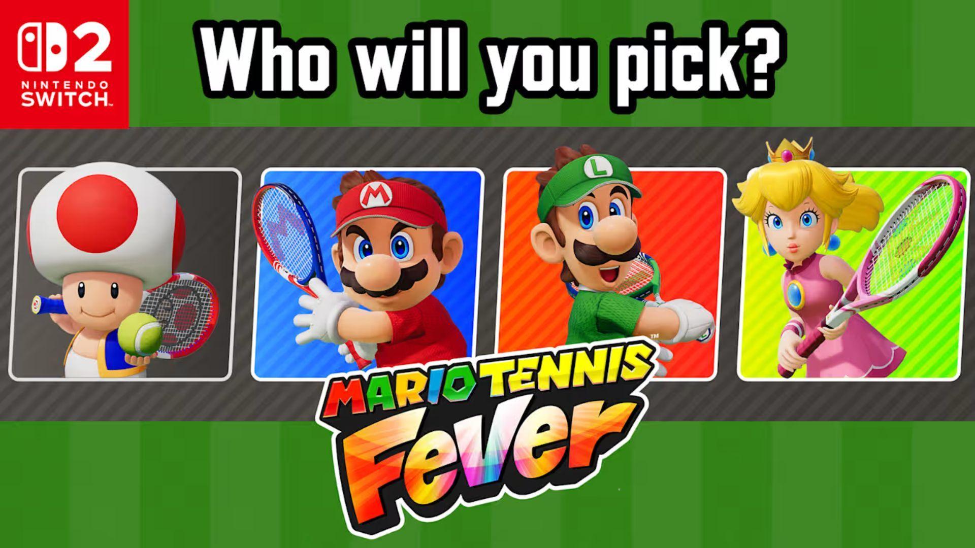 Mario Tennis Fever Release Date for Nintendo Switch 2
