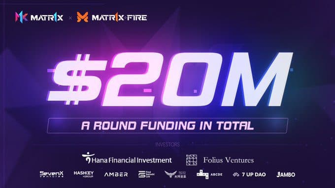 Matr1x 獲 1000 萬美元，將用於 Web3 手機遊戲開發 image