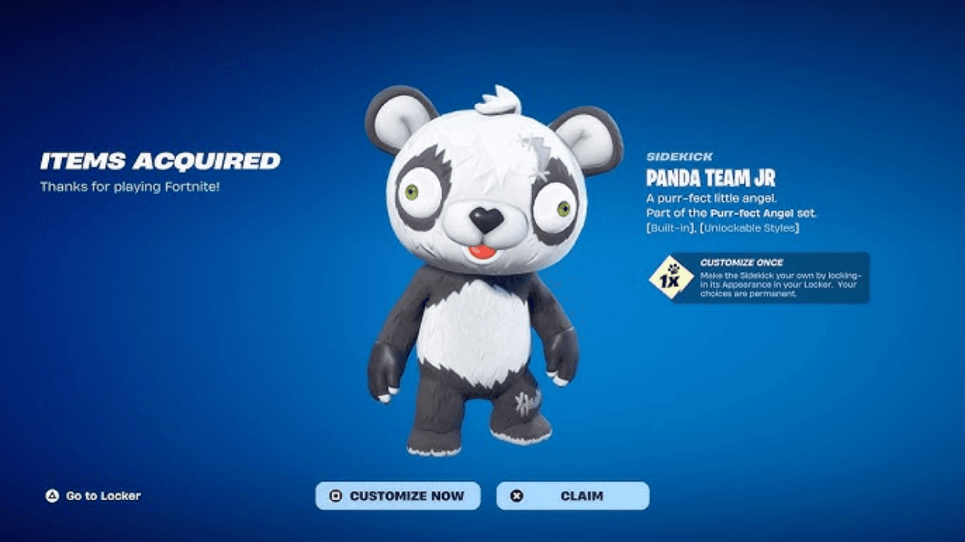 Fortnite Guide: How to Get Panda Team Jr Sidekick for Free