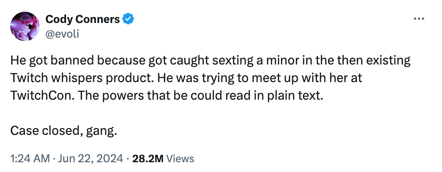 Midnight Society, DrDisrespect와의 관계 단절 및 부적절 행위 의혹