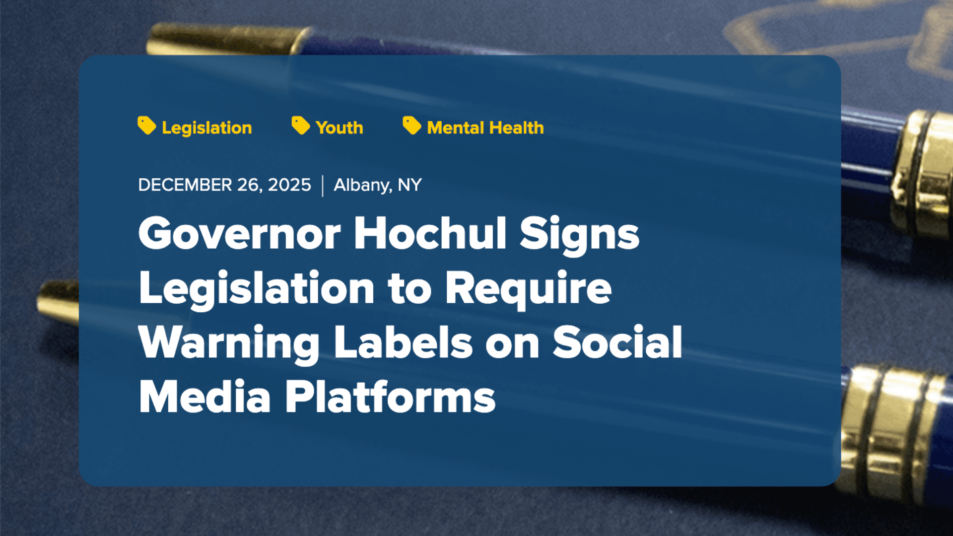 NYC Requires Mental Health Warnings on Social Media