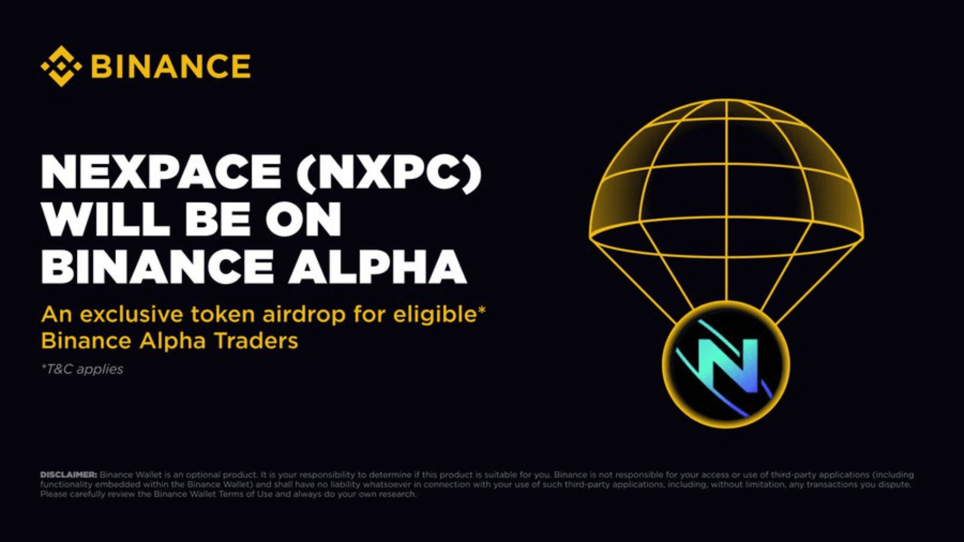 Nexon’s NXPC Token to Launch on Binance Alpha