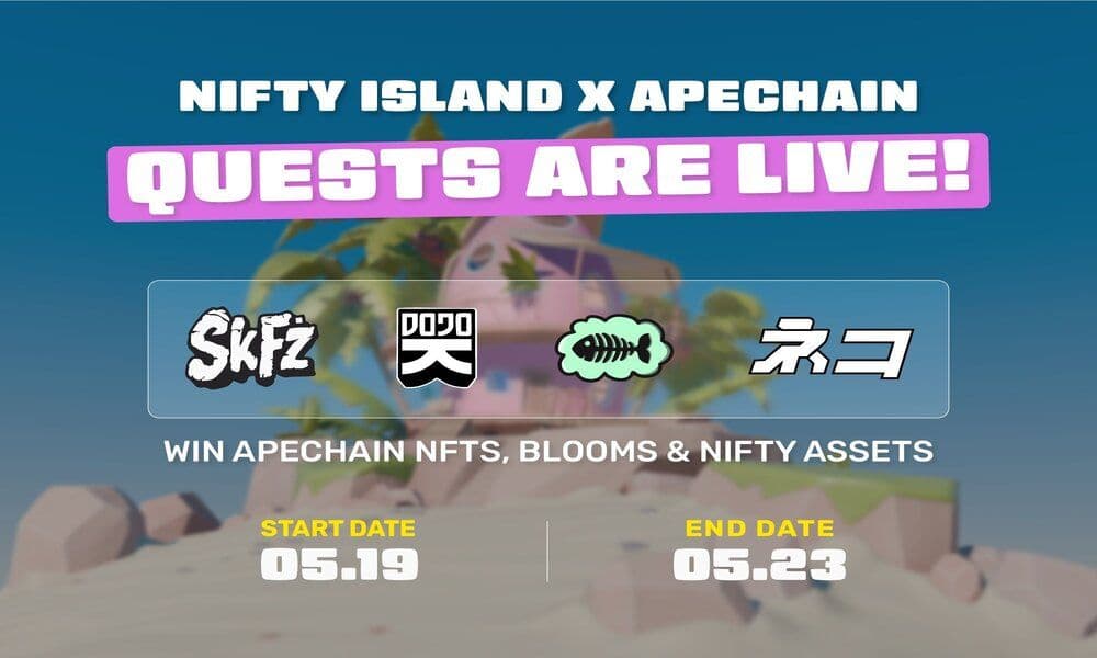 Nifty Island ApeChain Event Offers NFTs as Prizes