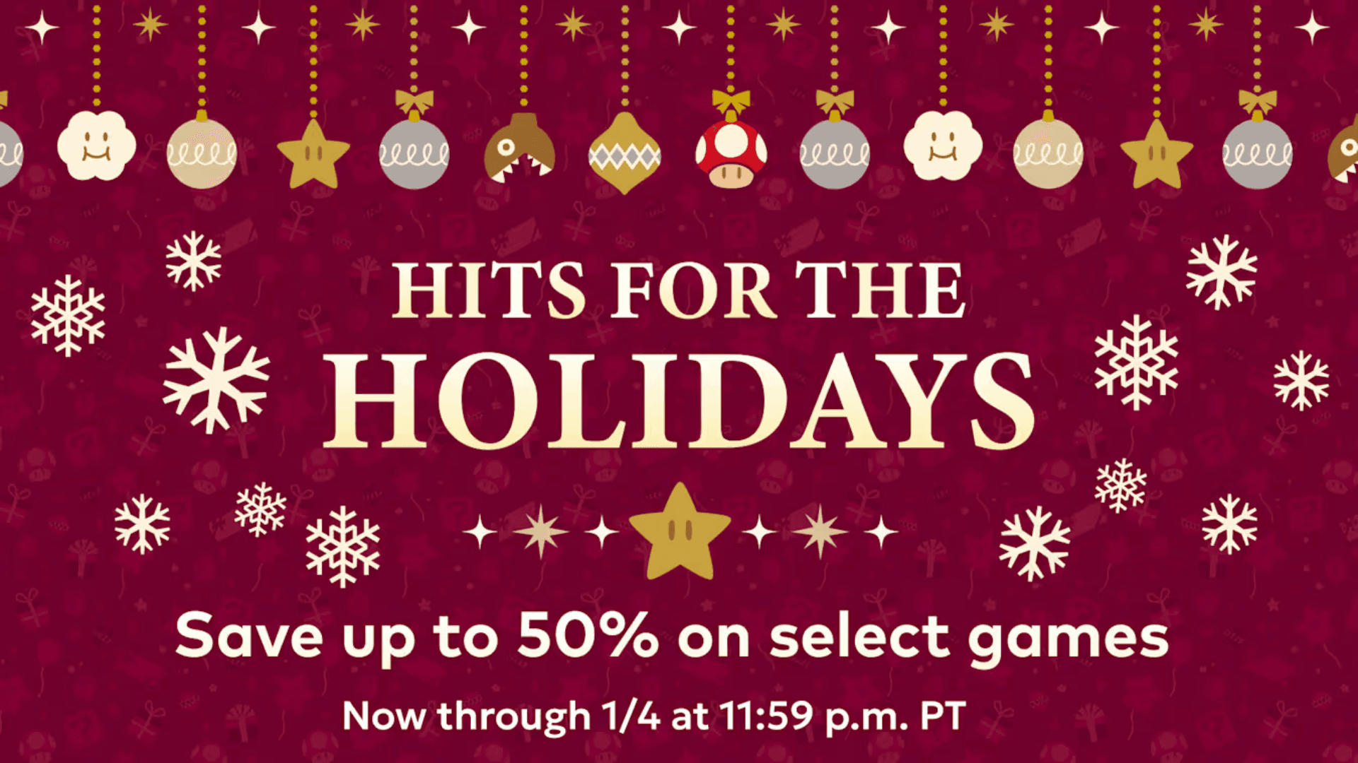 Nintendo Holiday Sale 50% Off Switch Games image
