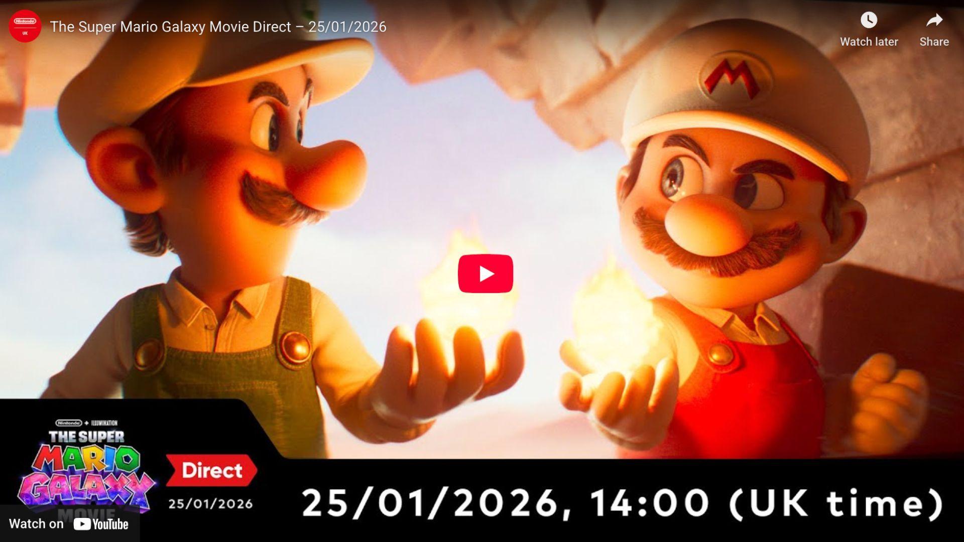 Nintendo Reveals Super Mario Galaxy Movie Direct Details