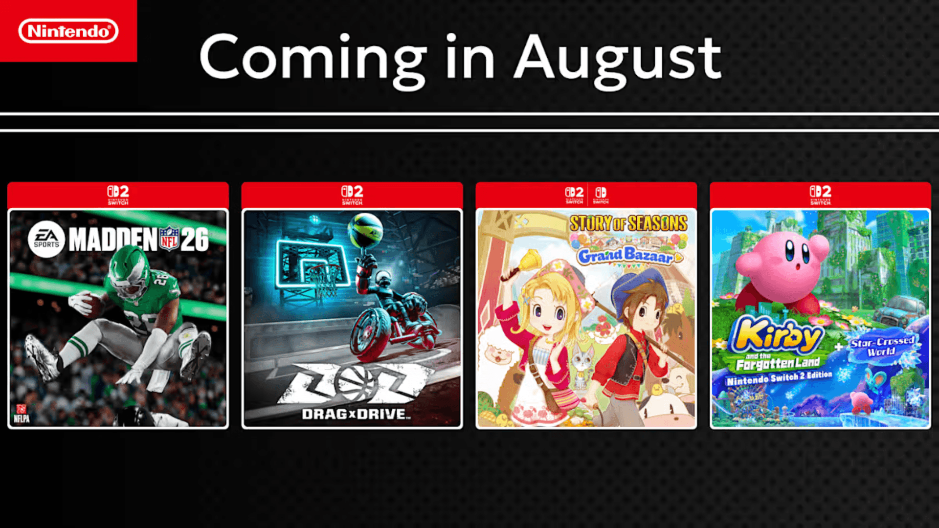 Nintendo Switch 2 Games for August 2025 image