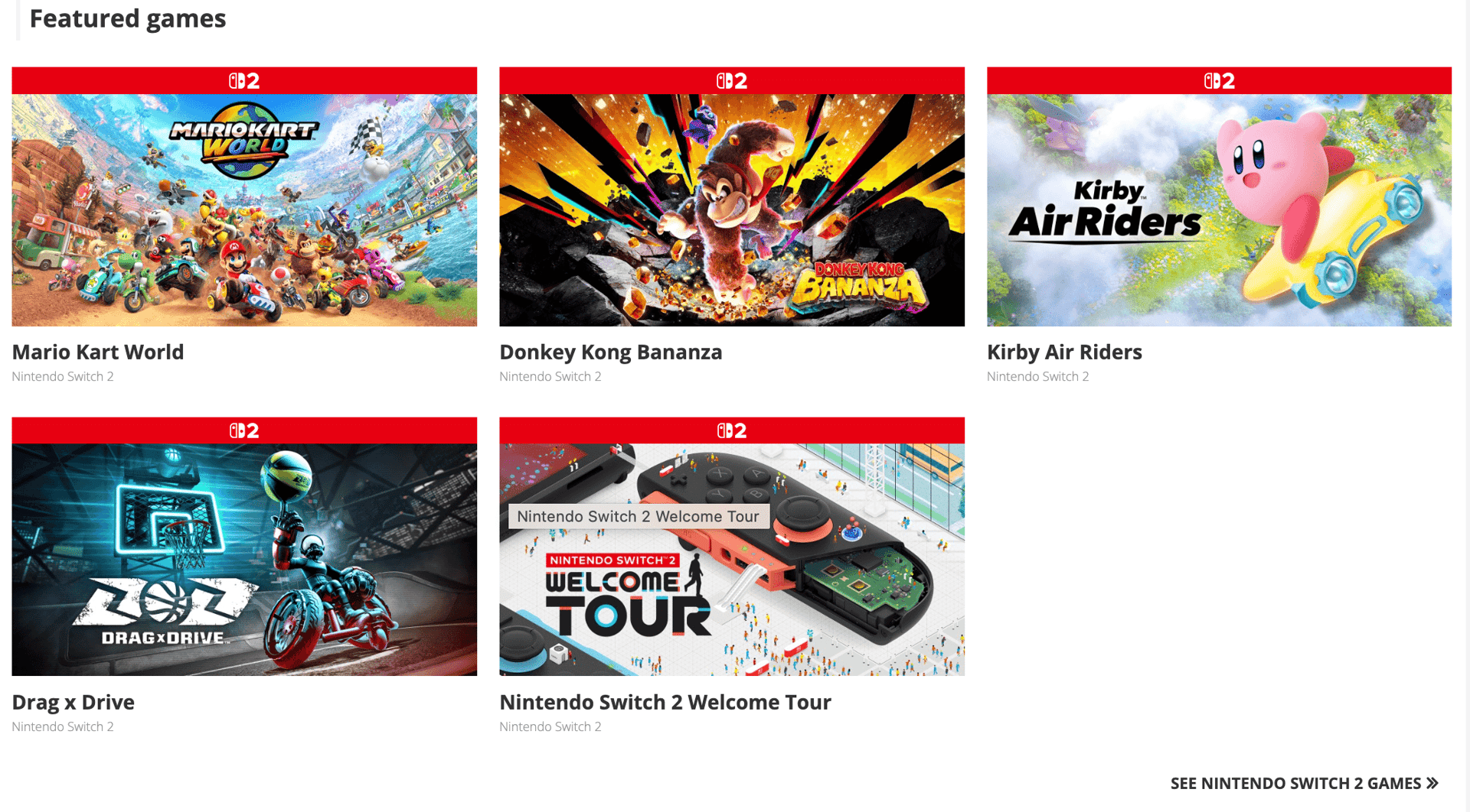 Nintendo Switch 2 Price Set at $449.99