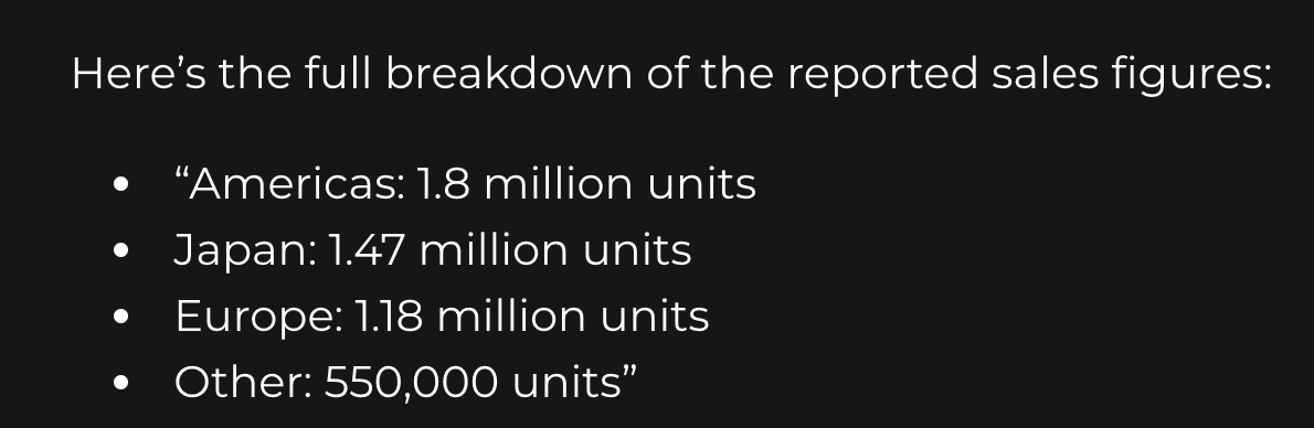 Nintendo Switch 2 Sales Figures