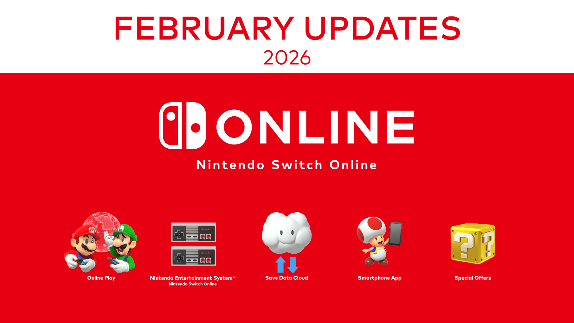 Nintendo Switch Online February 2026 Updates