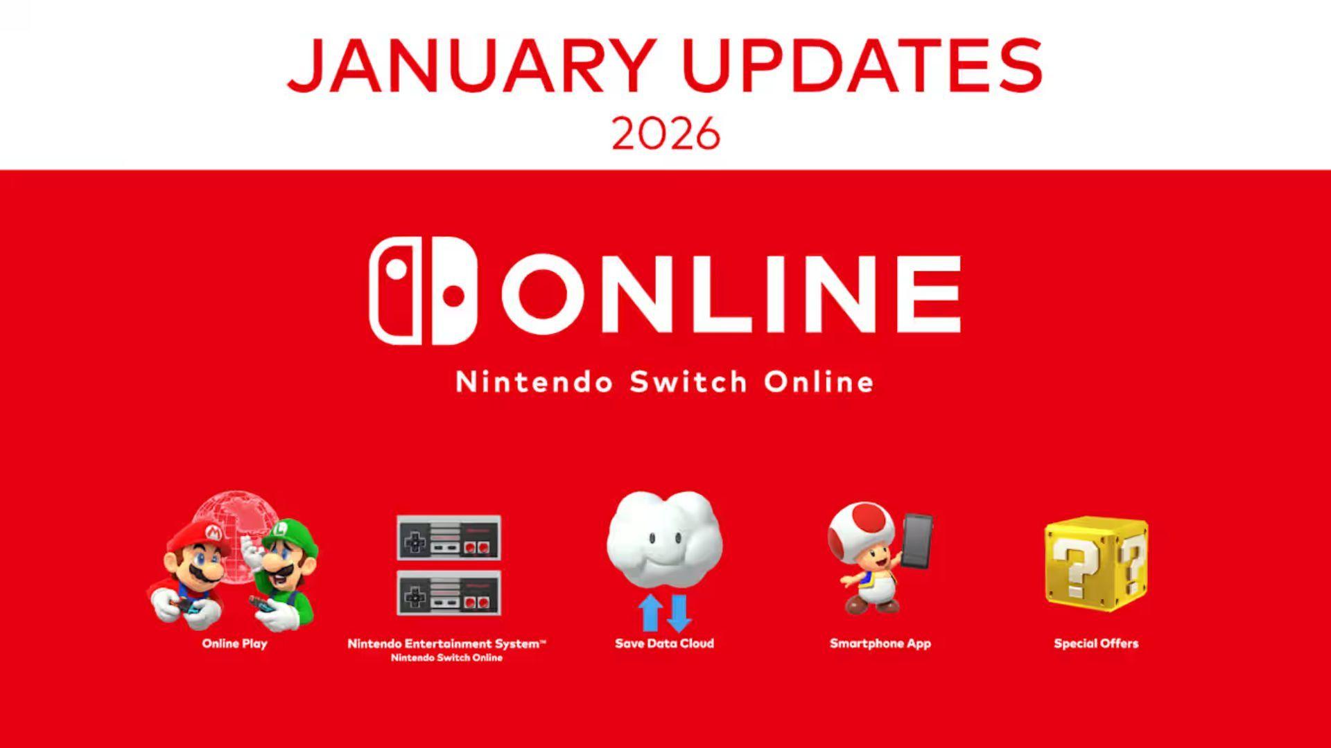 Nintendo Switch Online January Update 2026