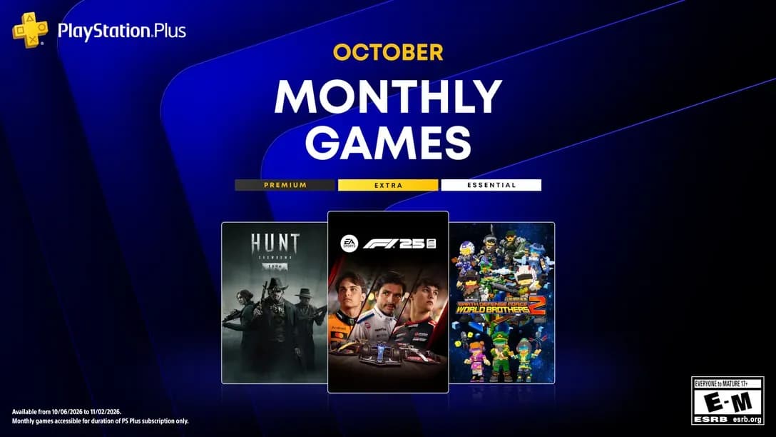 Ya disponibles los juegos de PS Plus Essential de octubre de 2026