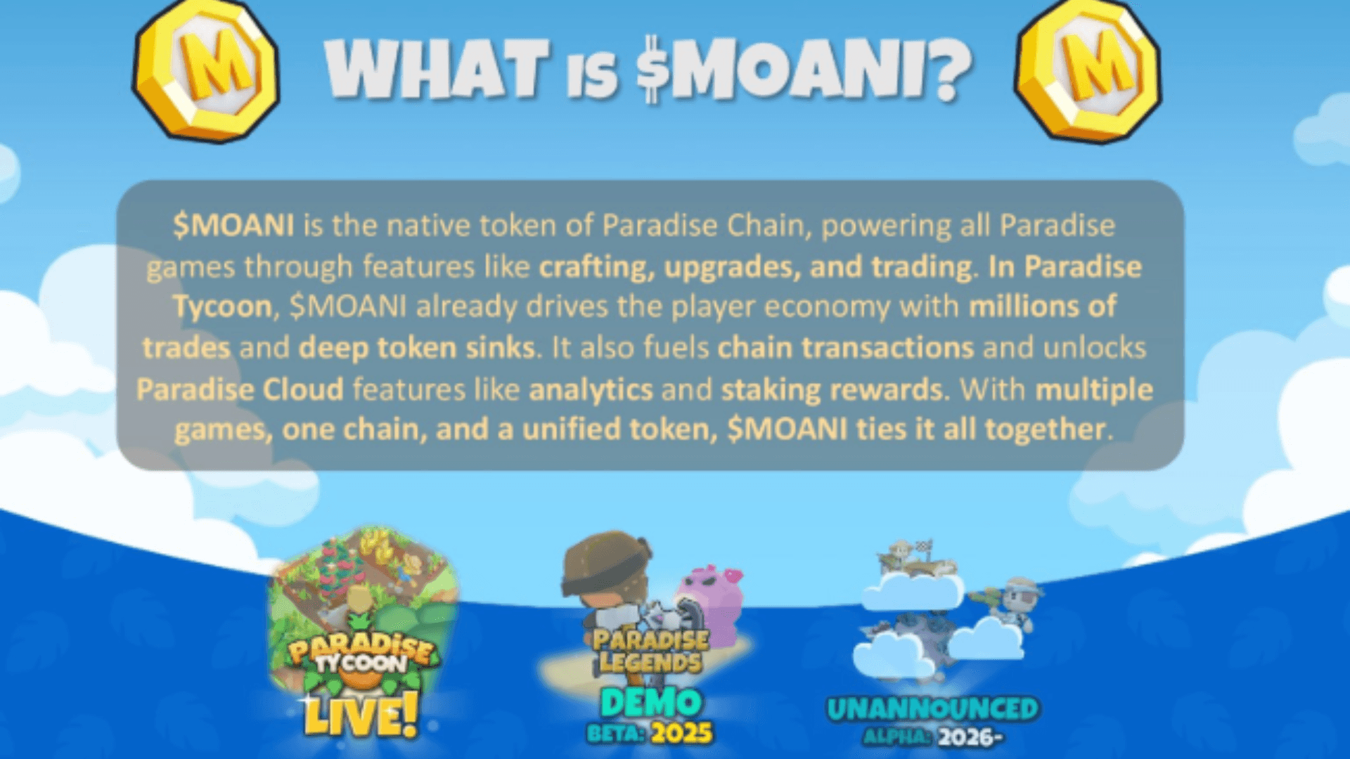 Paradise Tycoon Prepares for $MOANI TGE