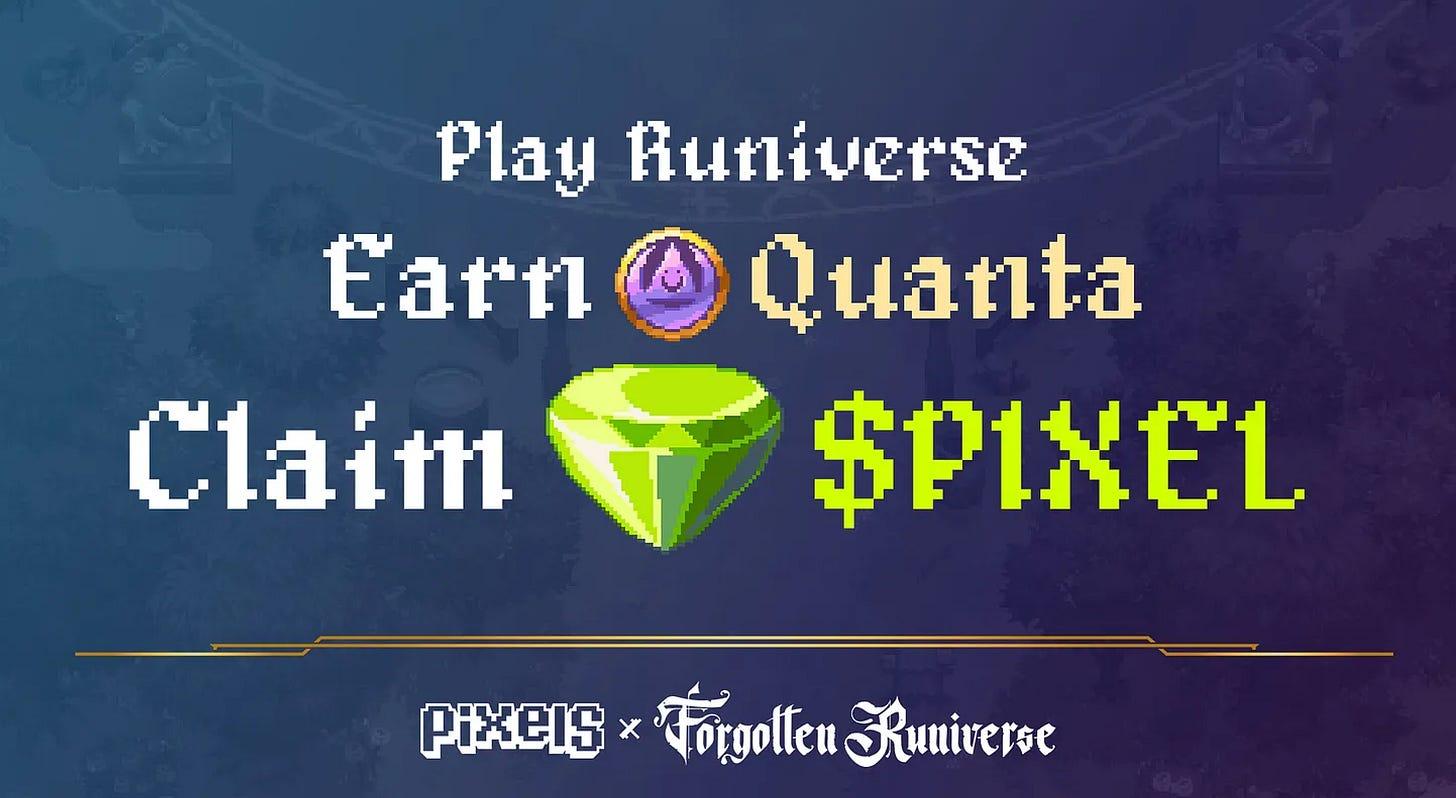 Pixels x Forgotten Runiverse Event Live on Ronin