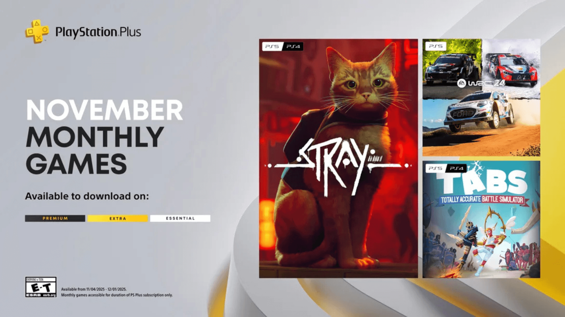 PlayStation Plus November 2025 Games