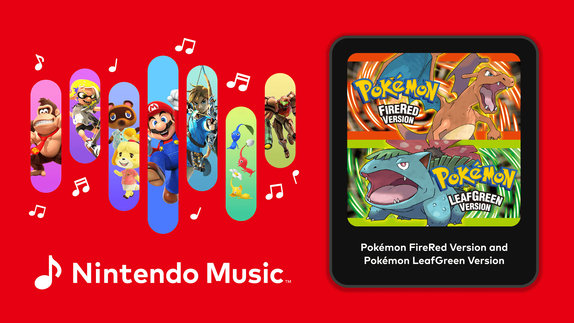 Pokémon FireRed/LeafGreen 音樂登上 Nintendo Music App image