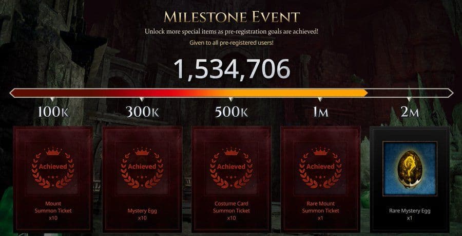 ROHAN 2 Reports 1.3 Million Pre-Registrations