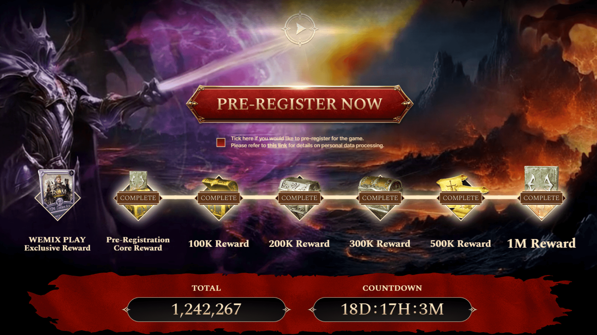 ROM: Golden Age Sees 1M+ Pre-Registrations
