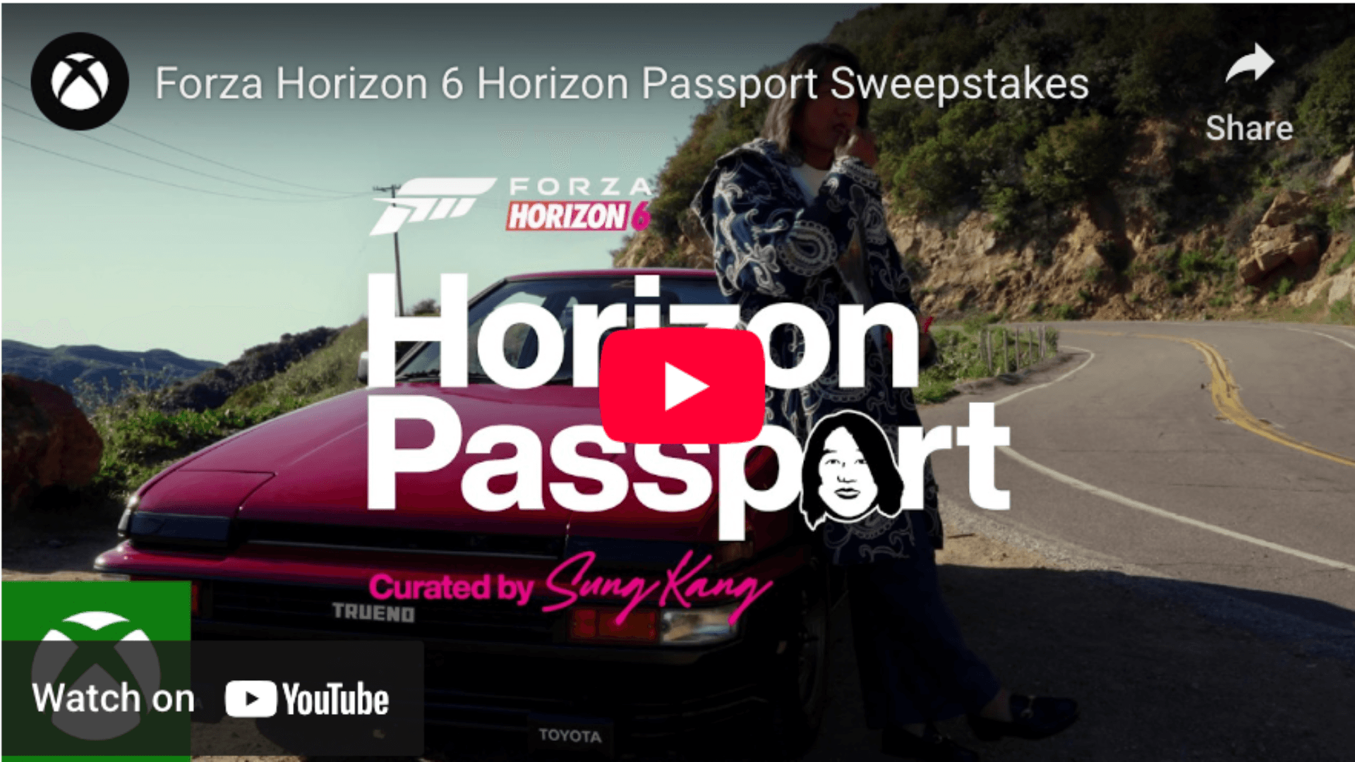 Forza Horizon 6 Japan Sweepstakes Curated by Sung Kang