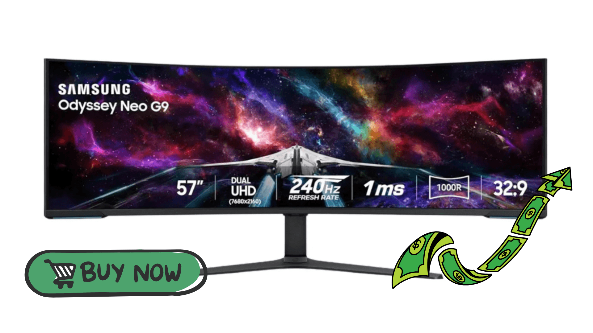 Samsung 57-Inch Curved Gaming Monitor on Sale