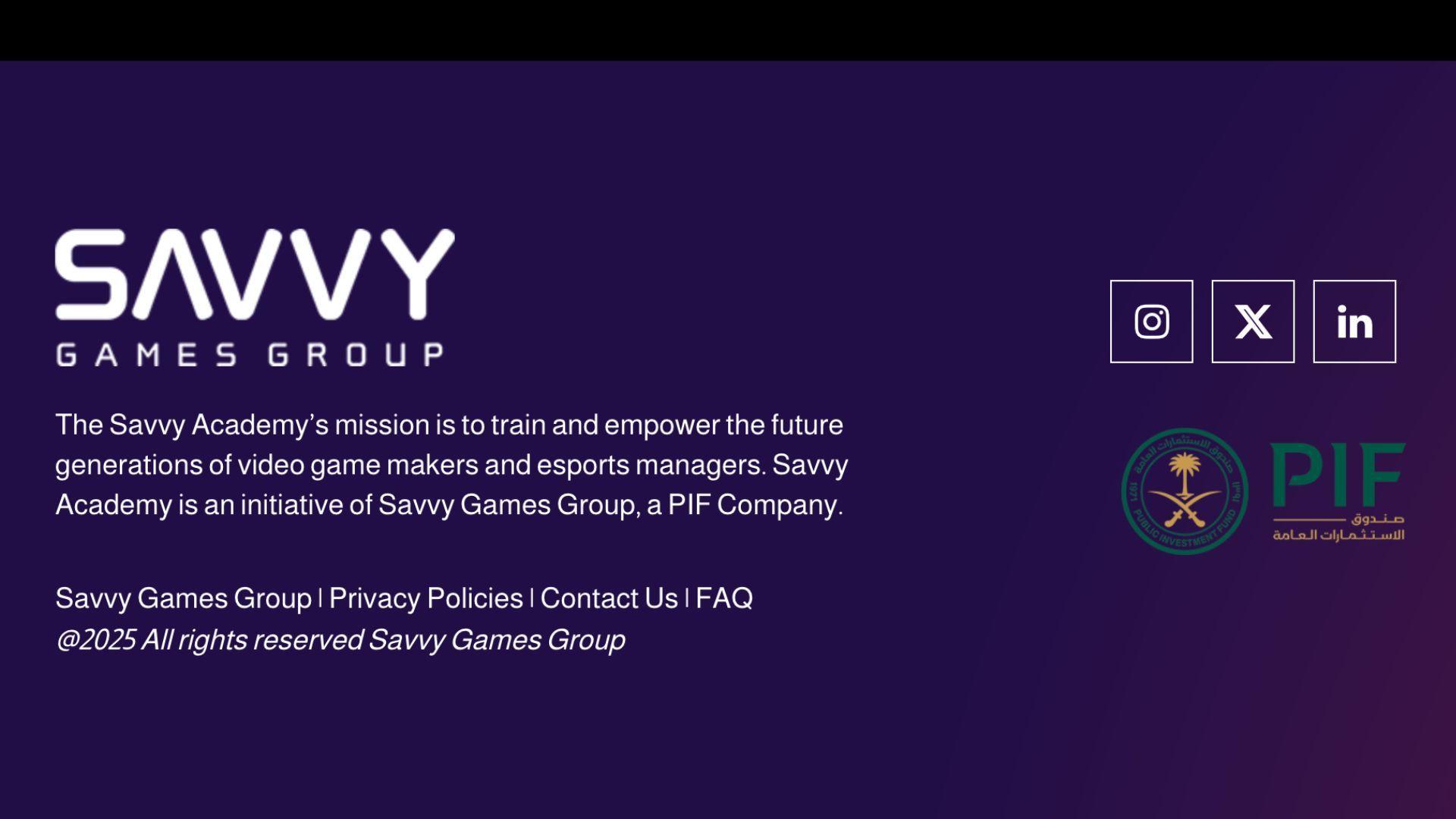 Savvy Games Group Launch Game Design Program