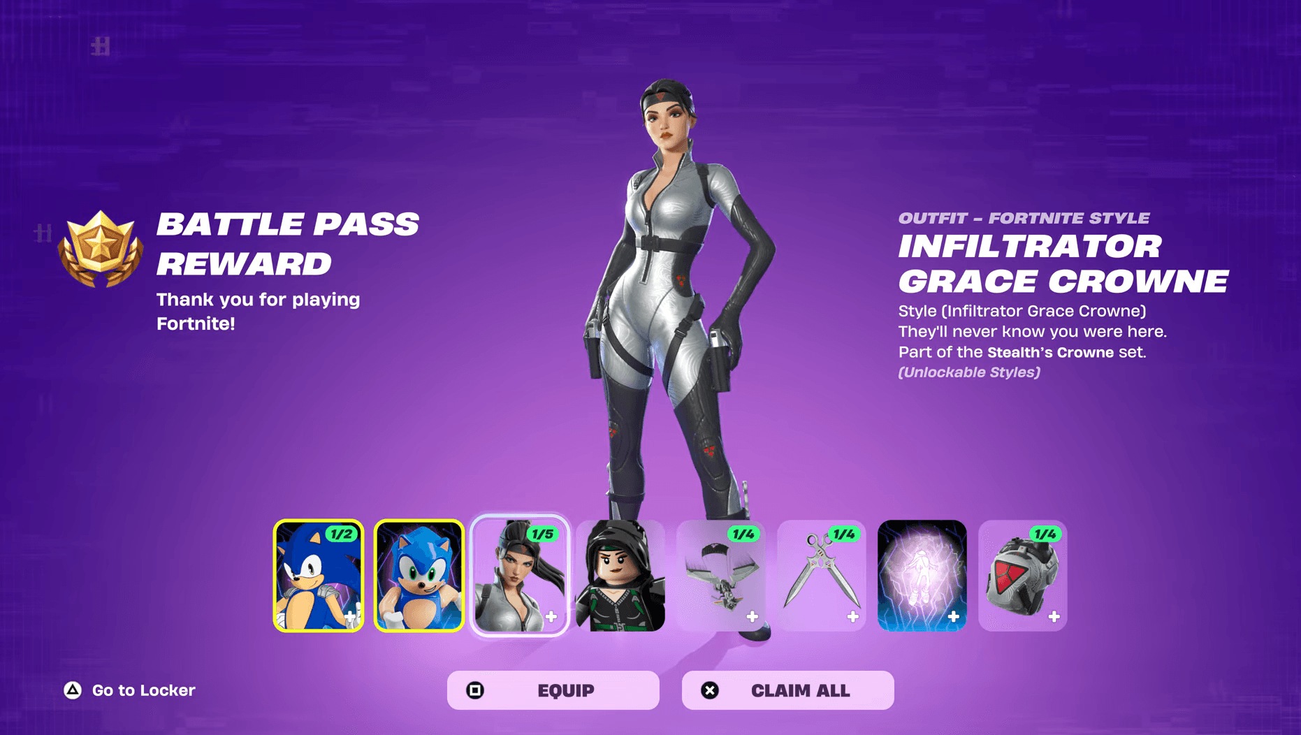 Fortnite Chapter 7 Season 4 Guide: How to Get the Infiltrator Grace Crowne Style