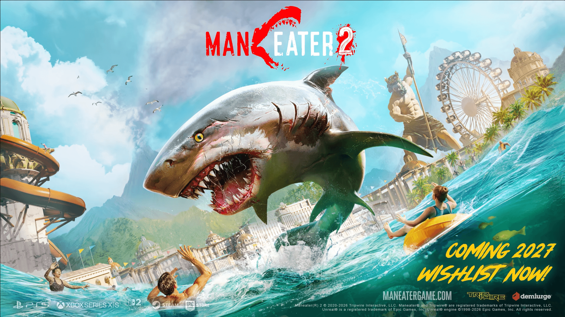 Maneater 2 Gets 2027 Release Window at State of Play
