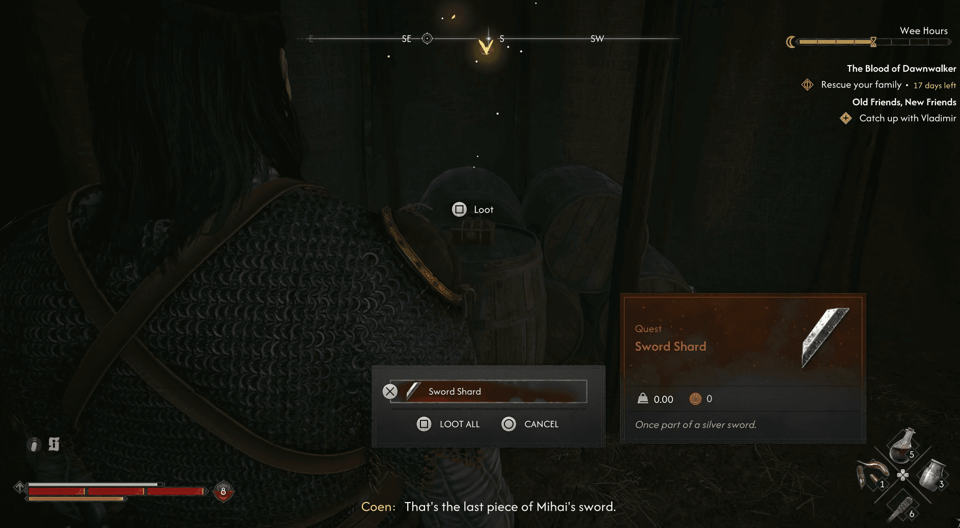Blood of Dawnwalker 가이드: 모든 Sword Shard 위치