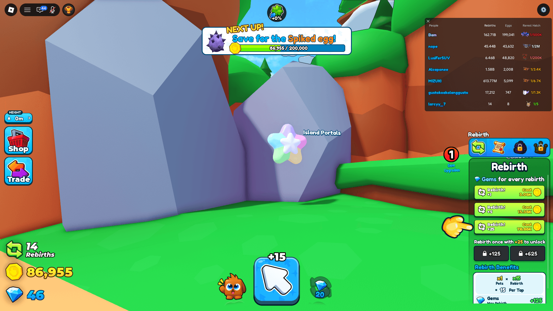 Tap Simulator Reborn Guide: All Shiny Star Locations