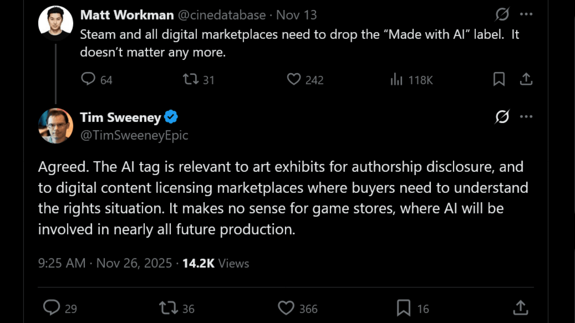 Should There be AI Labels on Game Stores?