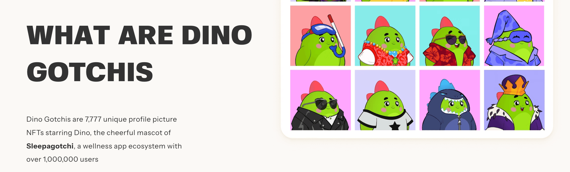 Sleepagotchi Dino Gotchis NFTs