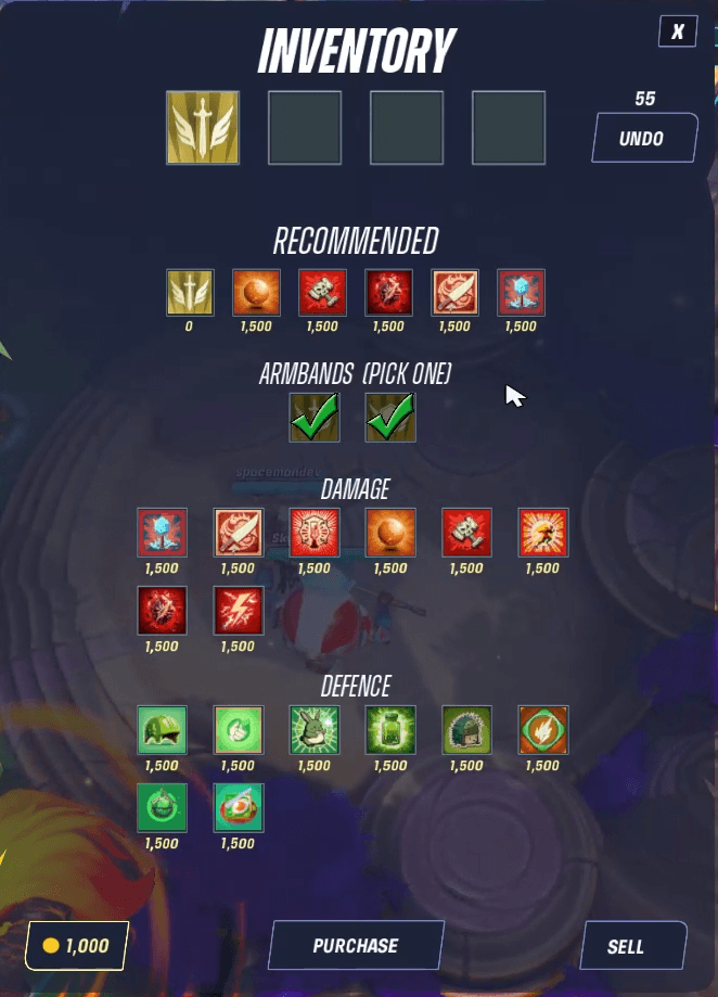 Sparkball inventory items.png