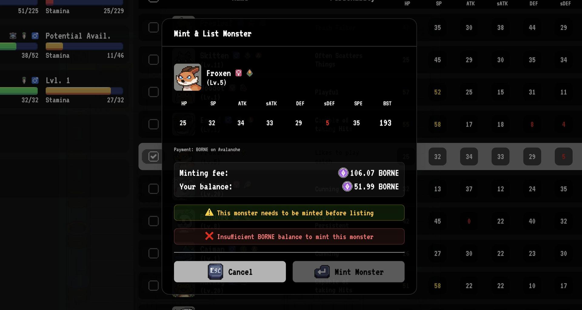 Spellborne monster minting1.jpg
