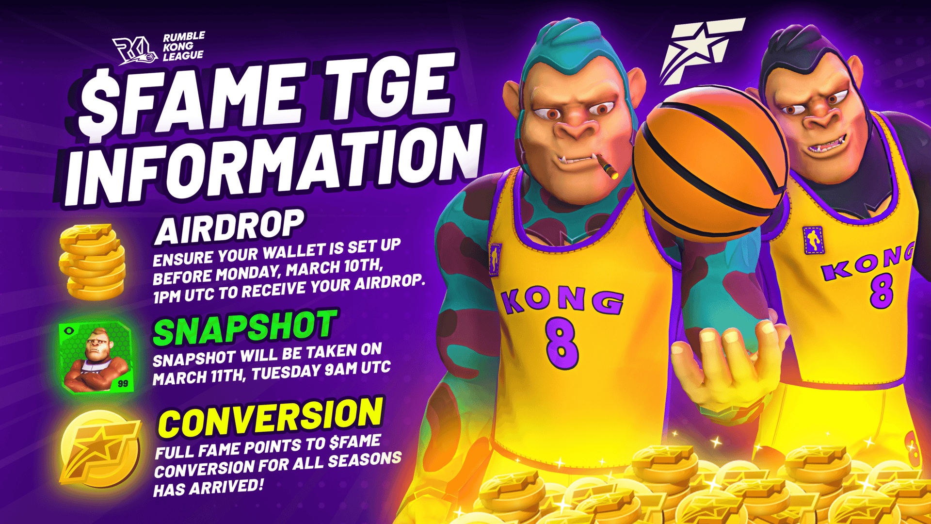 TL;DR on Rumble Kong League's $FAME Token