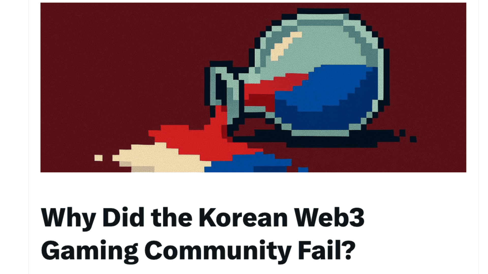 Penurunan Momentum Gaming Web3 Korea image