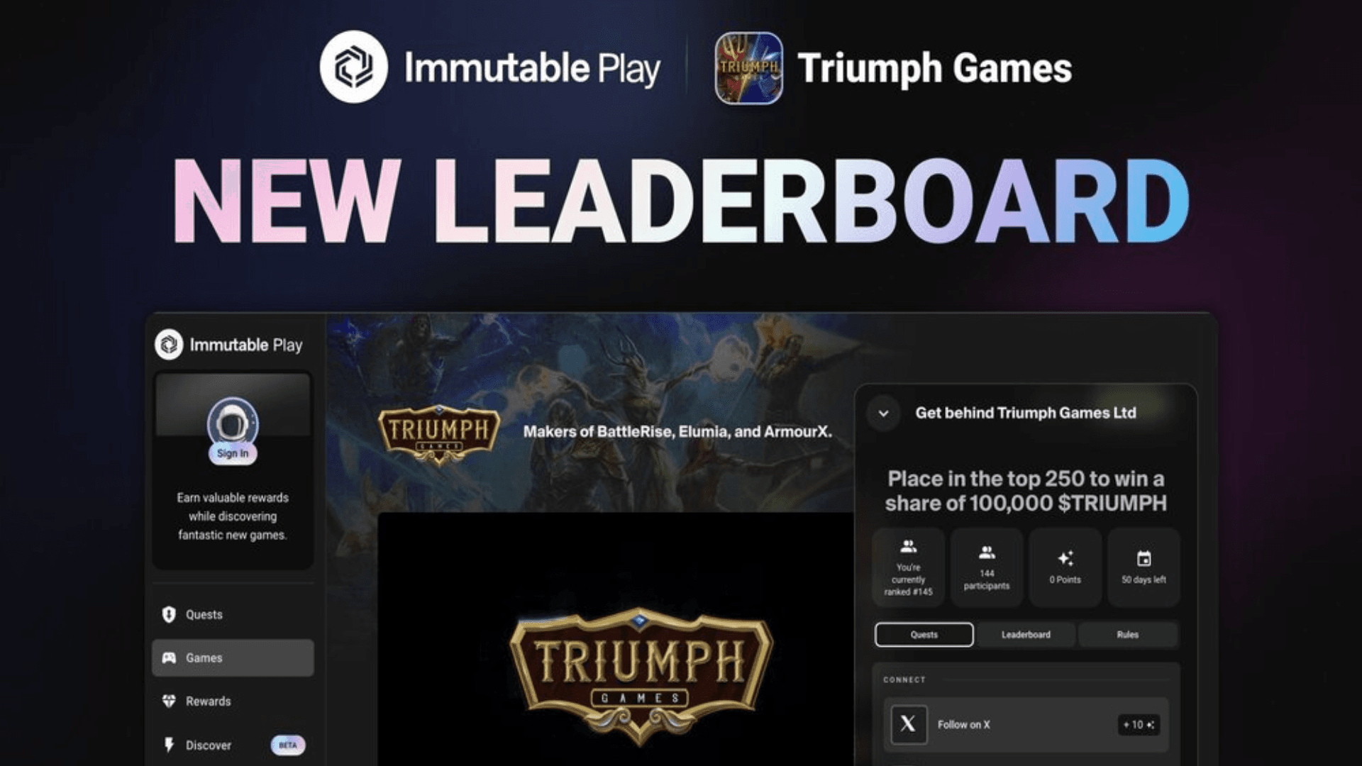 Triumph Games 100万空投活动 image