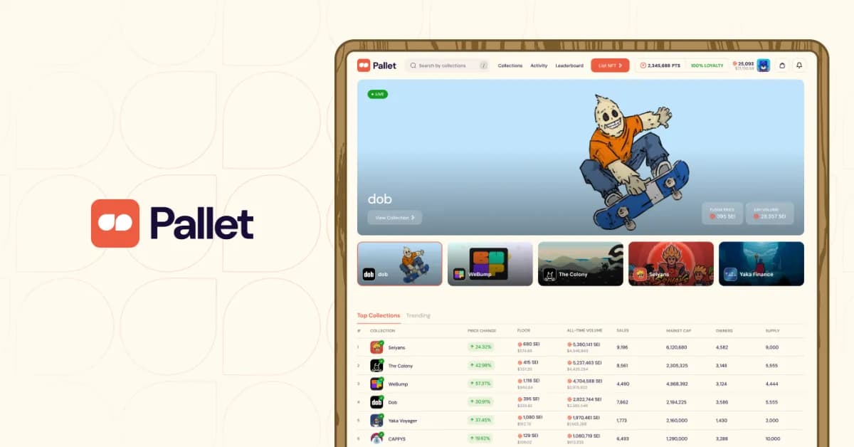 Pallet Exchange Founders Secure $2.5M for NFT Marketplace