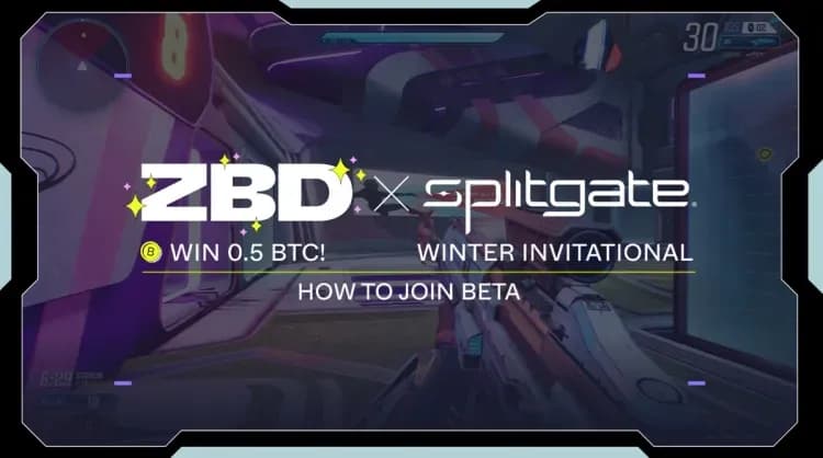 Splitgate, ZBD ile Bitcoin Ödülleri İçin İş Birliği Yaptı image