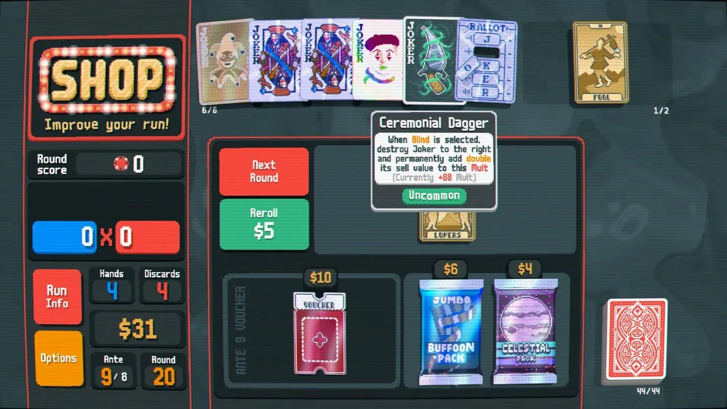 Joker trigger sequence during scoring