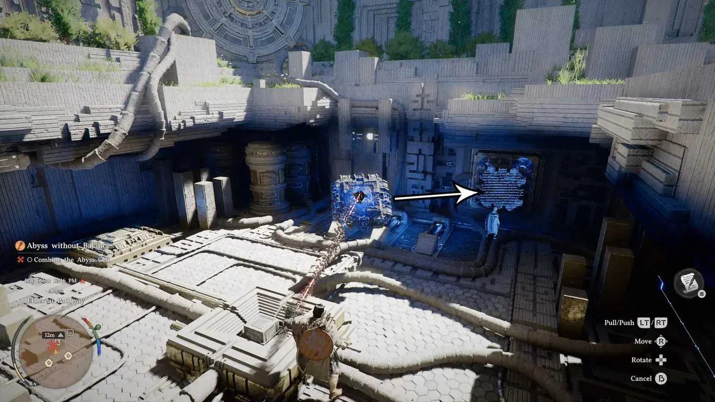 Moving the power core into place