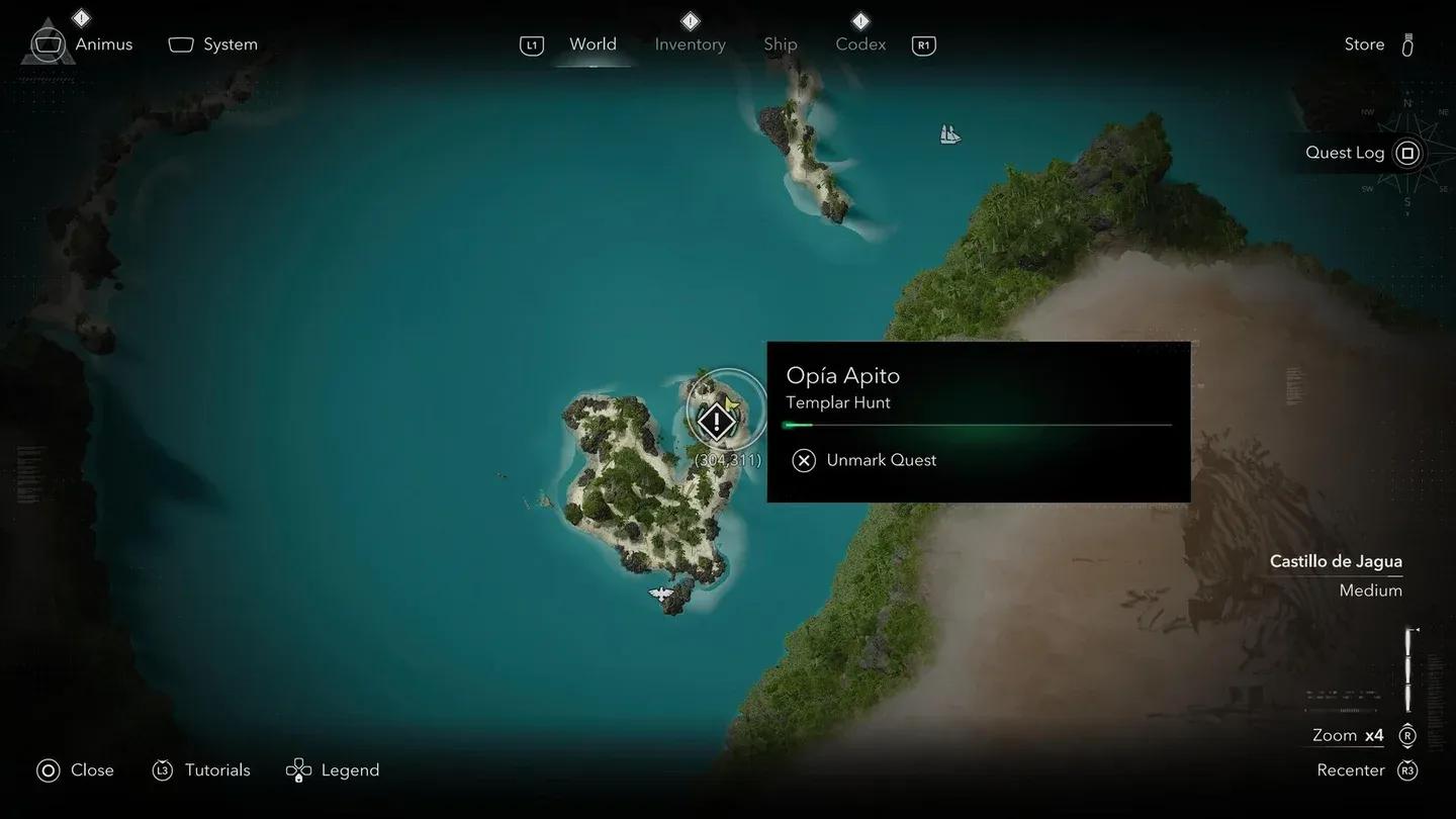 Opia's starting location