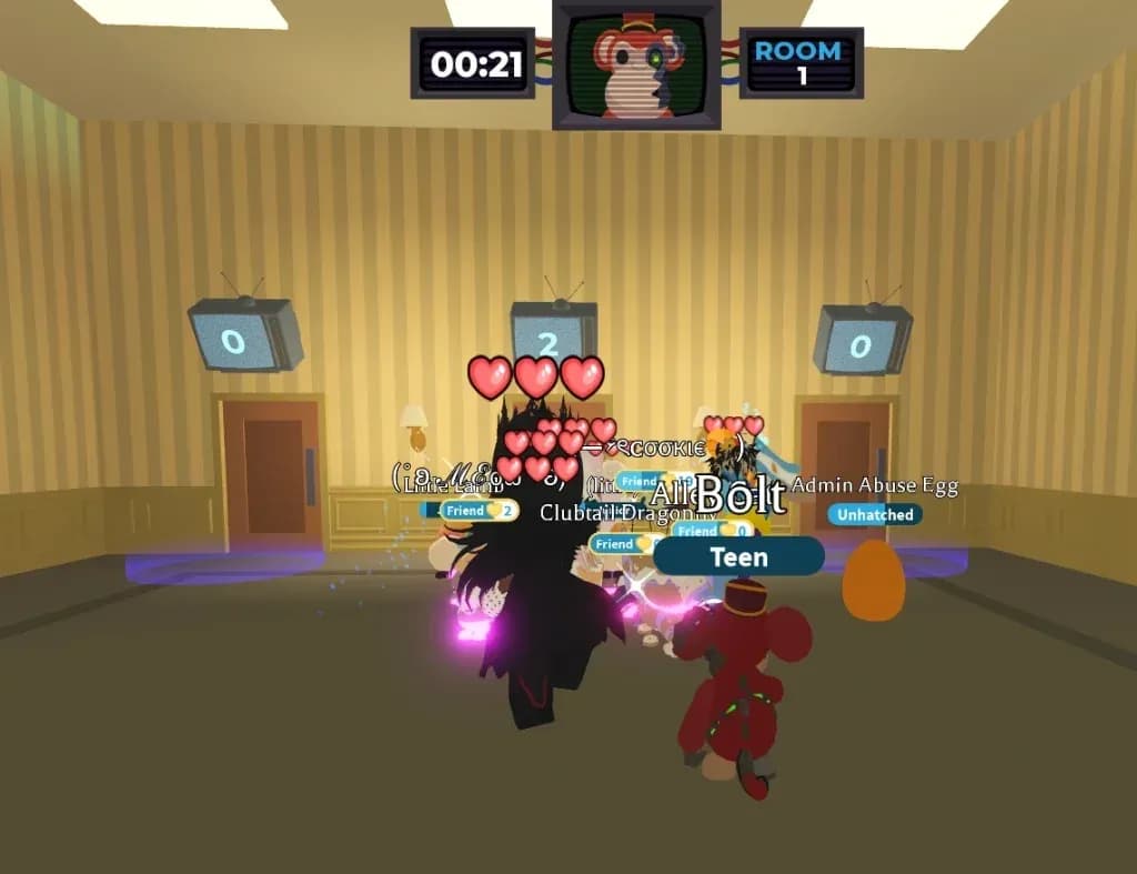 Hauntlet 2 door selection floor