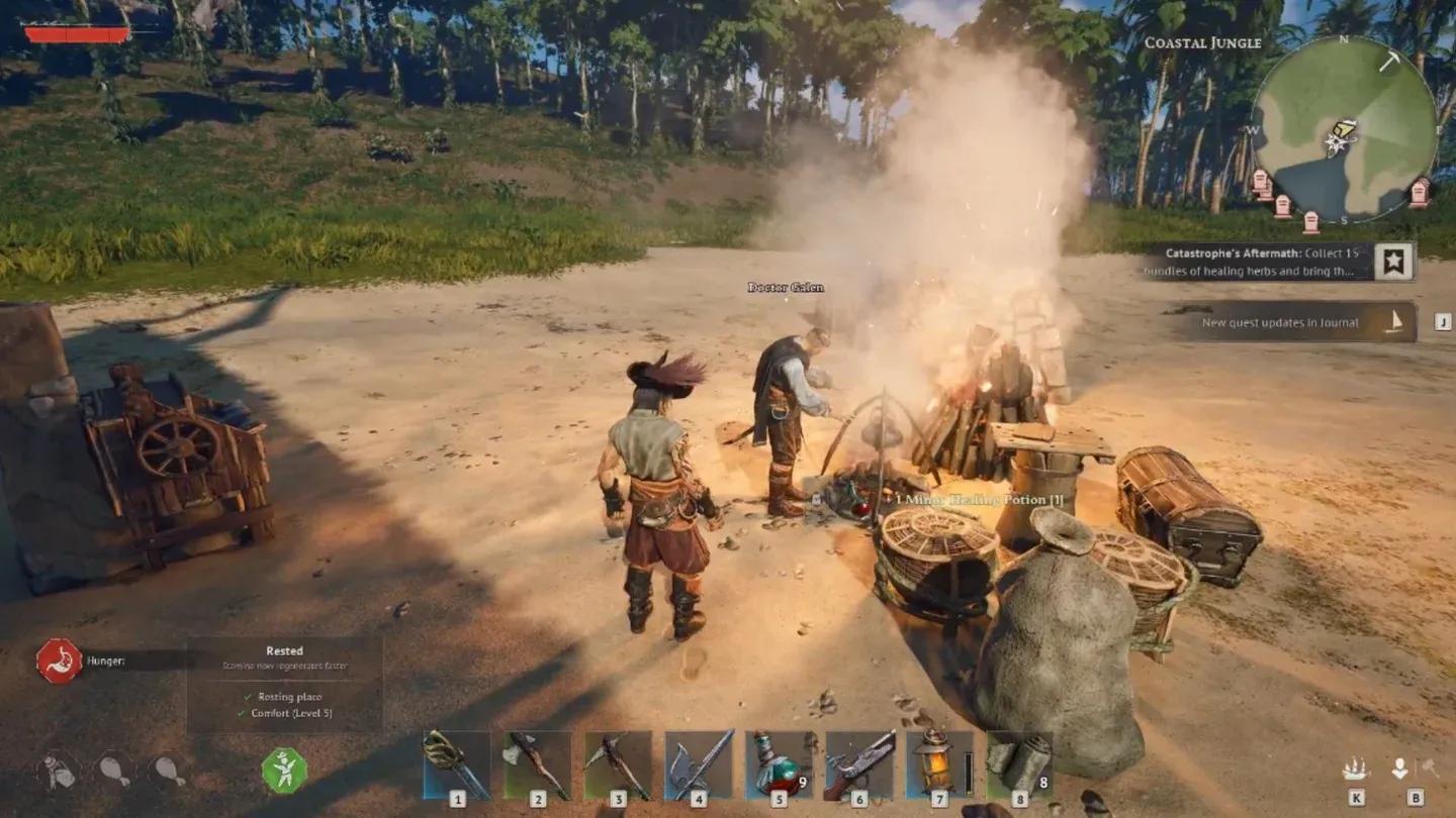 Clear the drowned before looting