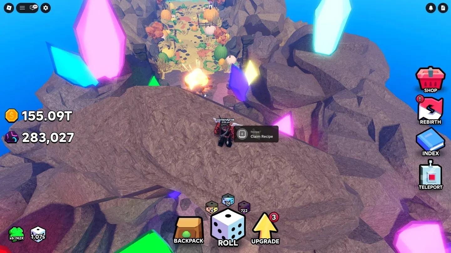 Astro recipe on Crystal Cavern arch