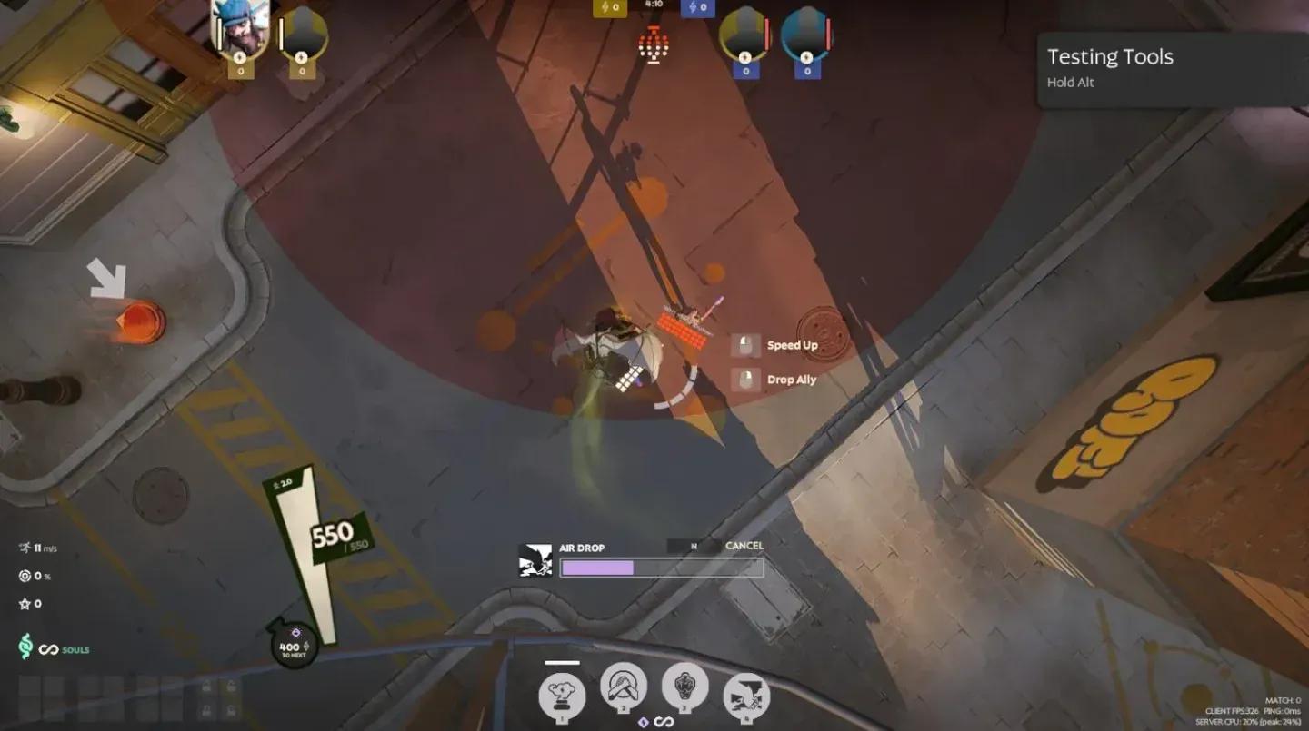 Ivy carrying ally to position