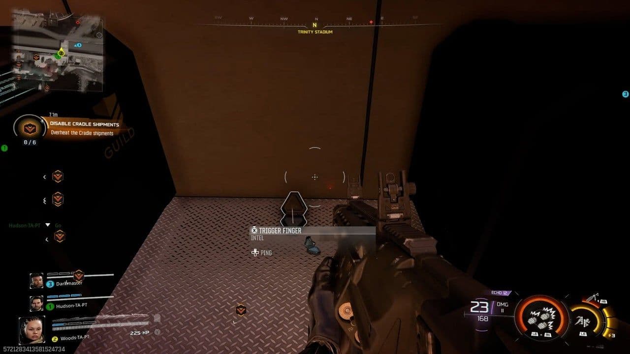 Heavy is the Head collectible in ruins behind merchandise area