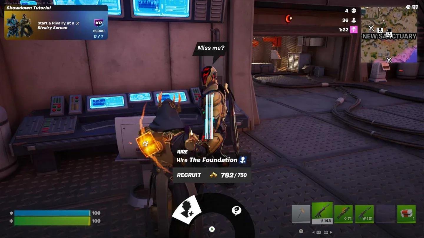 Get the foundations hire screen